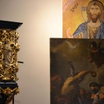 Barokowa Ambona w Żabowie i obraz Chrzest Chrystusa